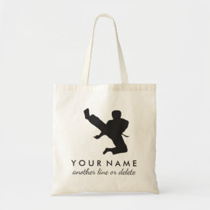Personalized Martial Arts Karate Custom Name Text Tote Bag