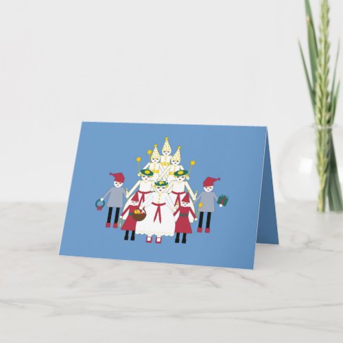 Personalized Martzkin St Lucia Day Greeting Card