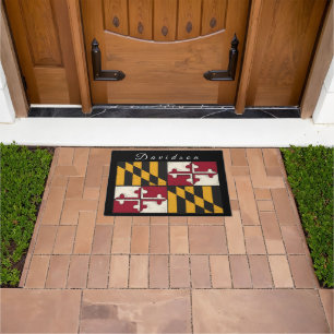 Personalized Maryland Flag Doormat
