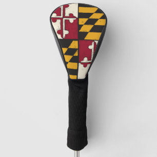 Personalized Maryland State Flag Customizable Golf Head Cover
