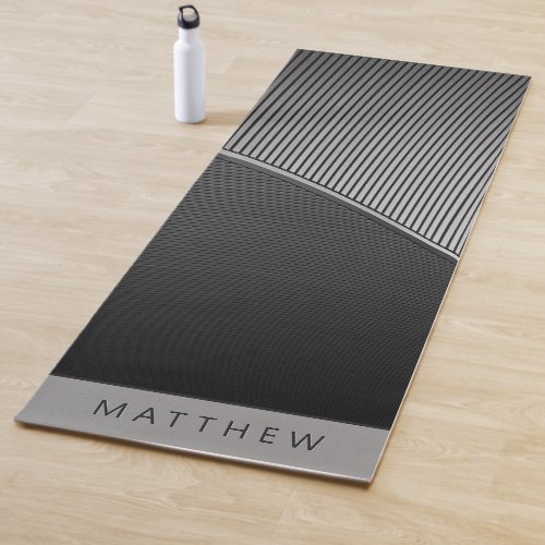 Personalized Masculine Gray Professional Yoga Mat