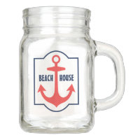 Personalized Mason Jar | Beach House