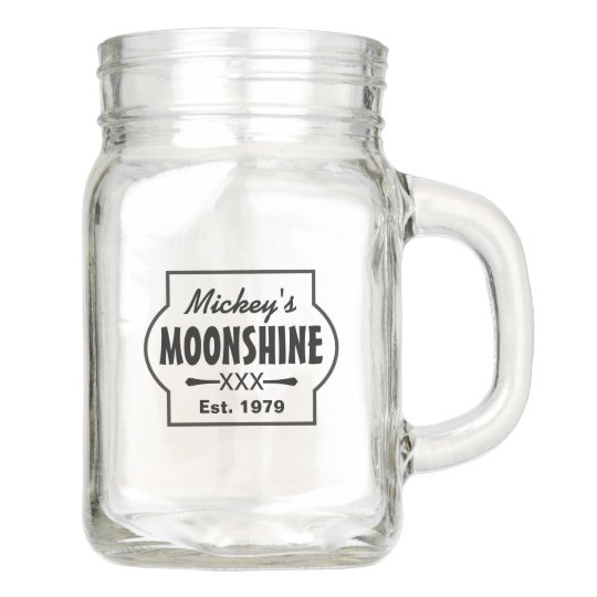 personalized mason jar moonshine glass zazzle com