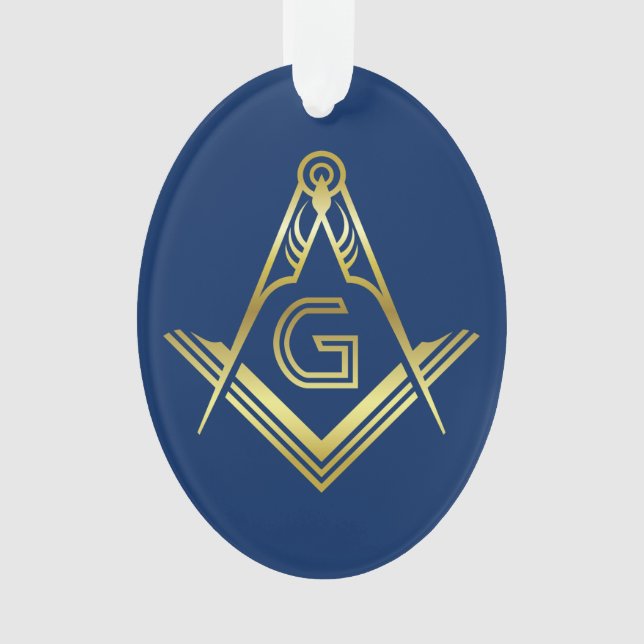 Personalized Masonic Christmas Ornaments (Front)