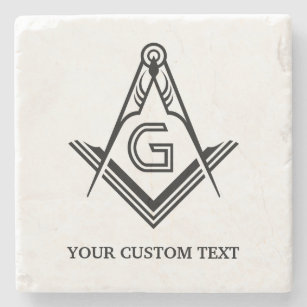 Personalized Masonic Gifts    Stone Coaster