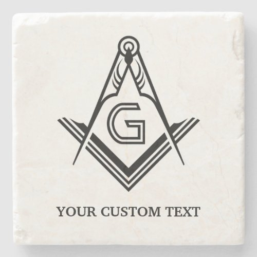 Personalized Masonic Gifts   Stone Coaster