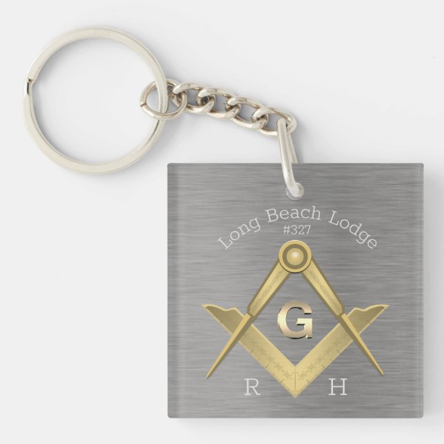 Personalized Masonic Keychain (Front)
