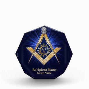 Personalized Masonic Lodge Award Keepsake