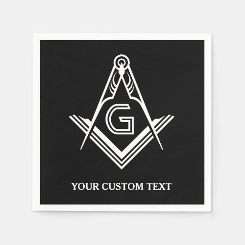 Personalized Masonic Napkins  Table Decorations