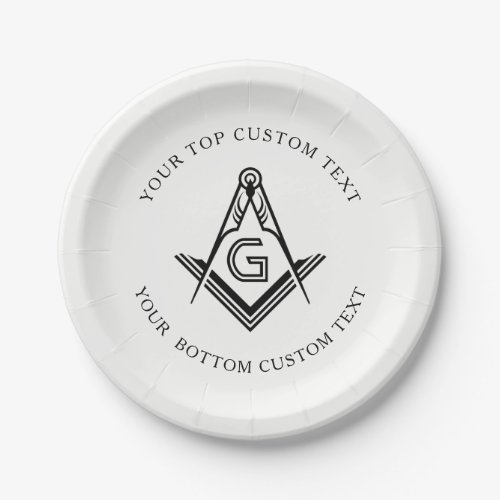 Personalized Masonic Party Plates and Decorations