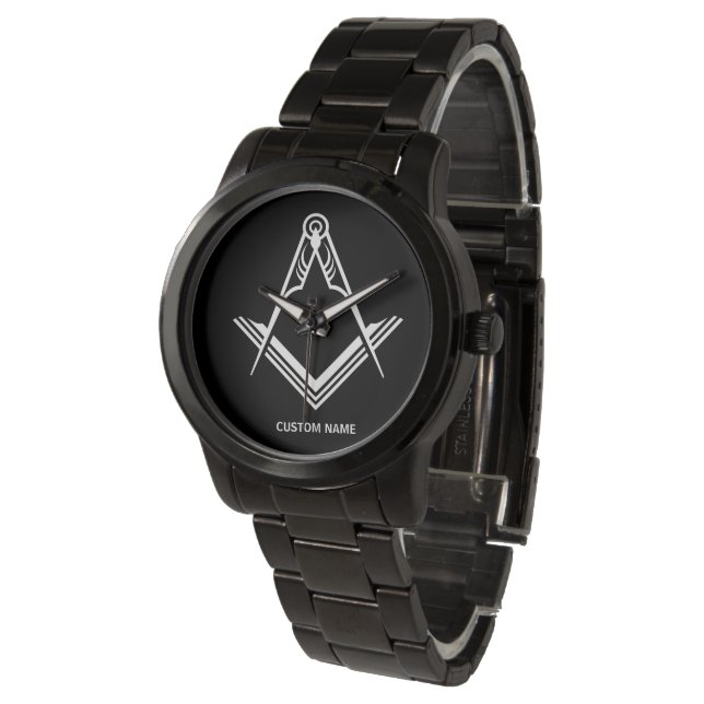 Personalized Masonic Watches | Freemason Gifts (Angled)