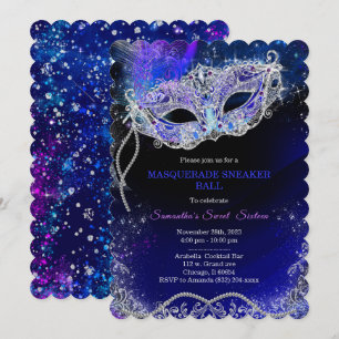 Personalized  Masquerade Sneaker Ball Template
