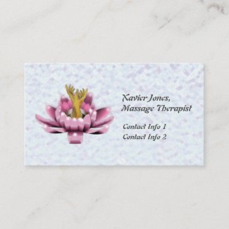 Personalized Massage Therapist business cards