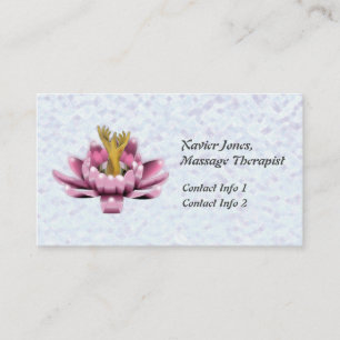 Personalized Massage Therapist business cards