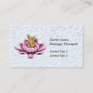 Personalized Massage Therapist business cards