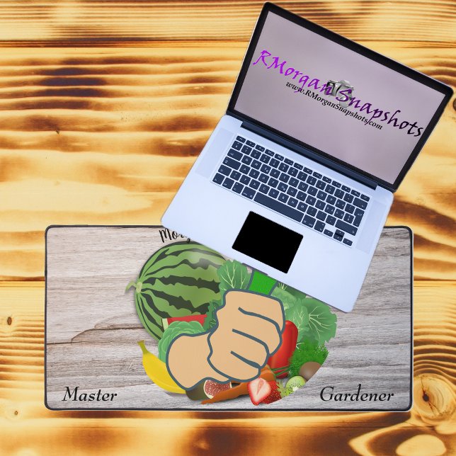 Personalized Master Gardener Green Thumb Gardening Desk Mat (Creator Uploaded)