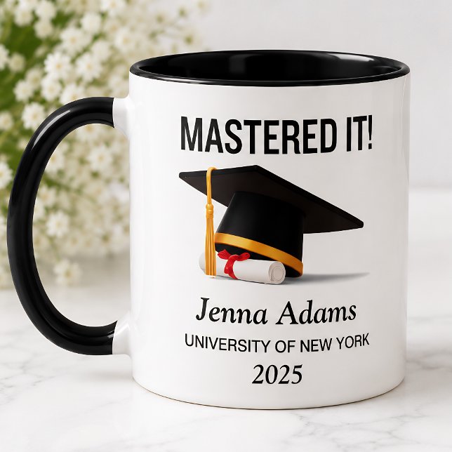 Personalized Mastered It Graduation Mug (Creator Uploaded)