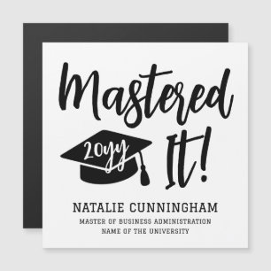 Personalized Masters Degree Graduation Mastered It