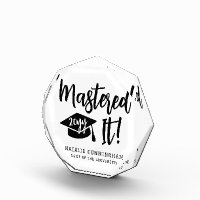 Personalized Masters Degree Graduation Mastered It