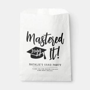 Personalized Masters Degree Graduation Mastered It Favor Bag