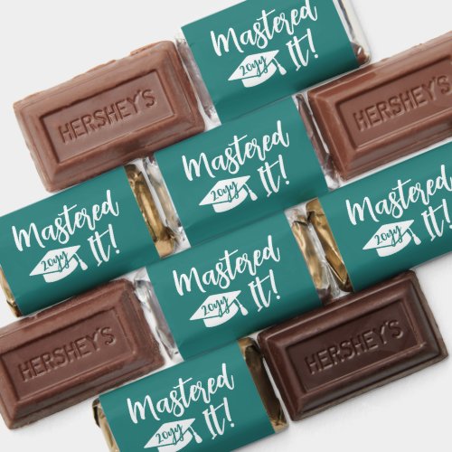 Personalized Masters Degree Graduation Mastered It Hershey's Miniatures