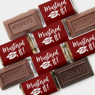 Personalized Masters Degree Graduation Mastered It Hershey's Miniatures