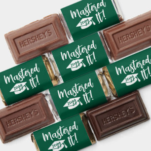 Personalized Masters Degree Graduation Mastered It Hershey's Miniatures