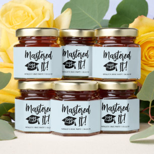 Personalized Masters Degree Graduation Mastered It Honey Jar Favors