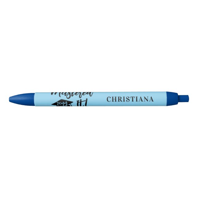 Personalized Masters Degree Graduation Mastered It Pen (Front)