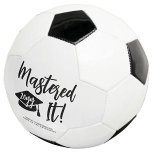Personalized Masters Degree Graduation Mastered It Soccer Ball