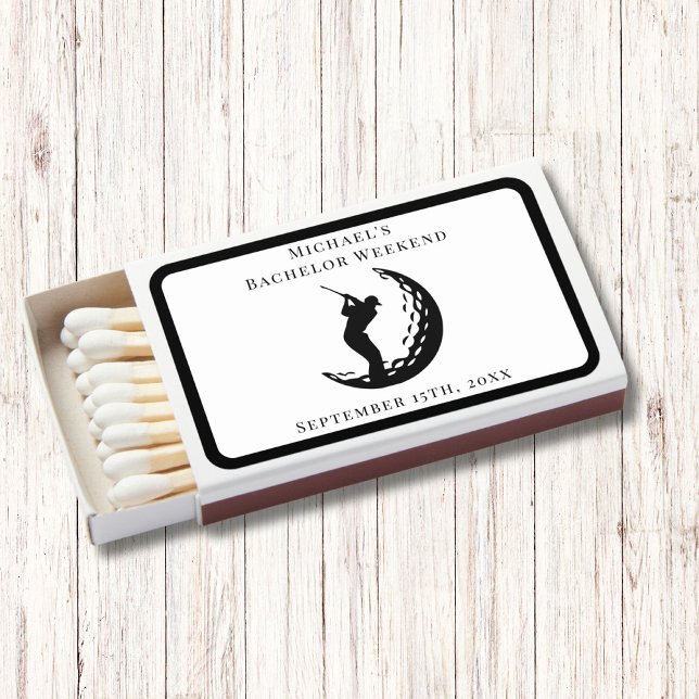Personalized Matchbox | Bachelor Golf Weekend Matchboxes (Creator Uploaded)