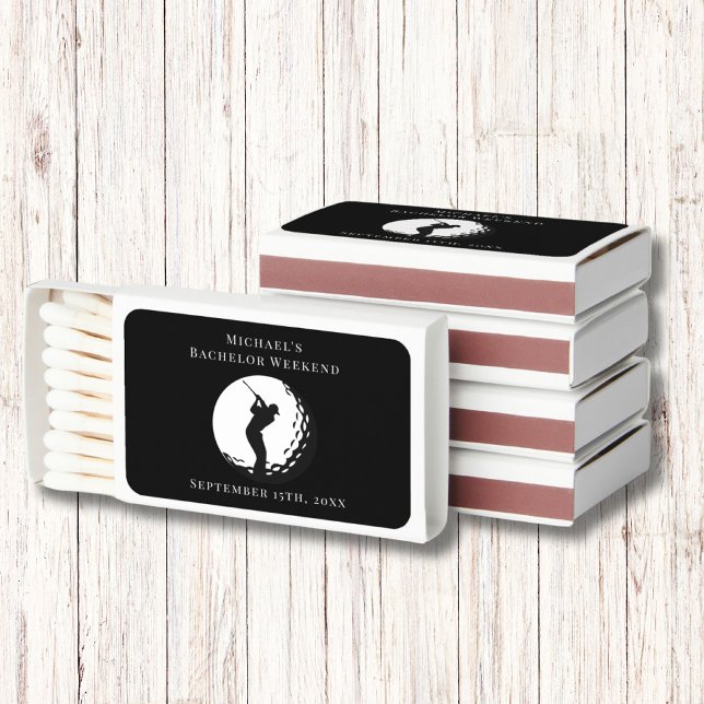 Personalized Matchbox | Bachelor Golf Weekend Matchboxes (Creator Uploaded)