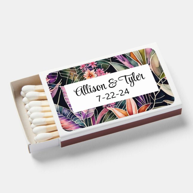 Personalized matchbox favors matchboxes (Front Open)