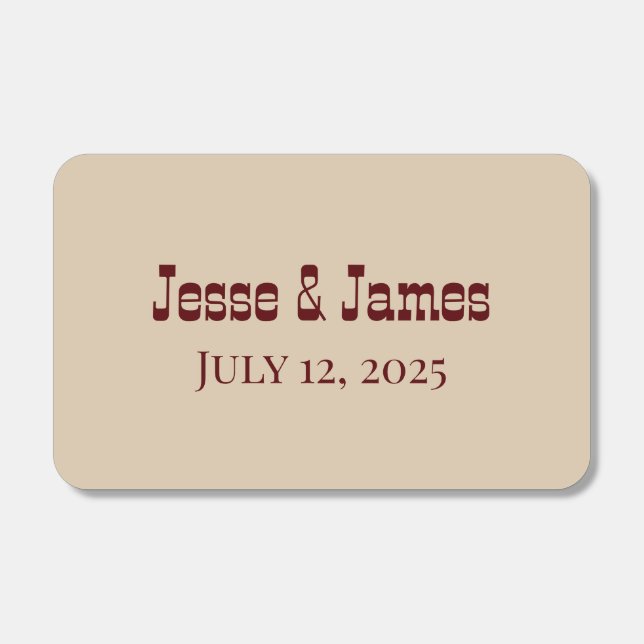 Personalized Matchboxes (Front)