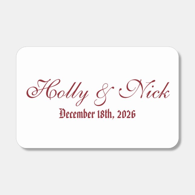 Personalized Matchboxes (Front)