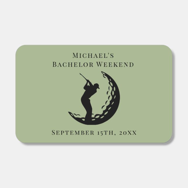 Personalized Matchboxes | Bachelor Golf Weekend (Front)