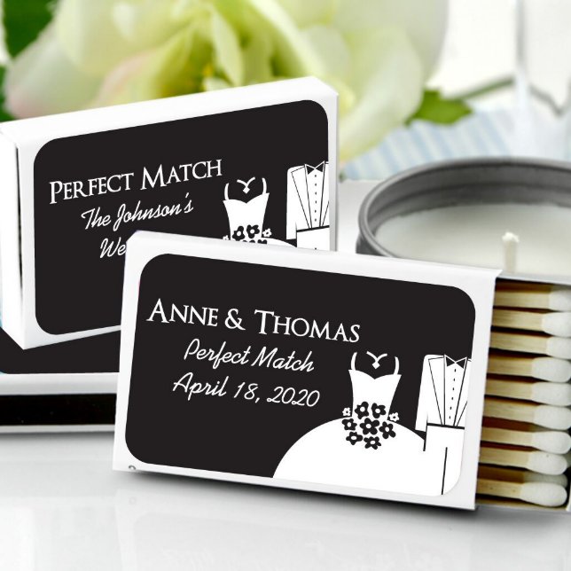 Personalized Matchboxes - Silhouette Collection (Front)