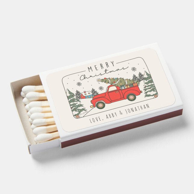 Personalized Matches Christmas Holiday Party Bulk (Front Open)