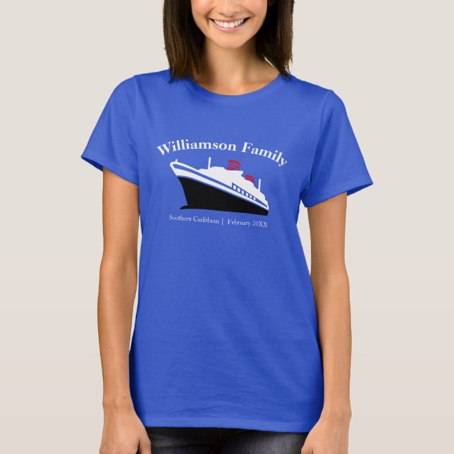 Personalized Matching Family Cruise T-Shirt (Front)