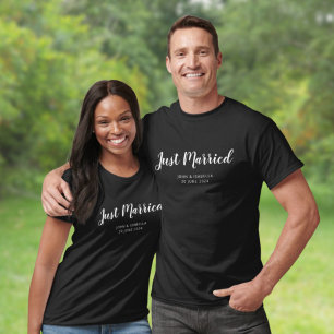 Personalized Matching Just Married T-Shirt