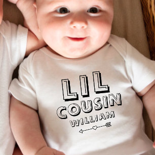 Personalized Matching Little Cousin Baby Bodysuit