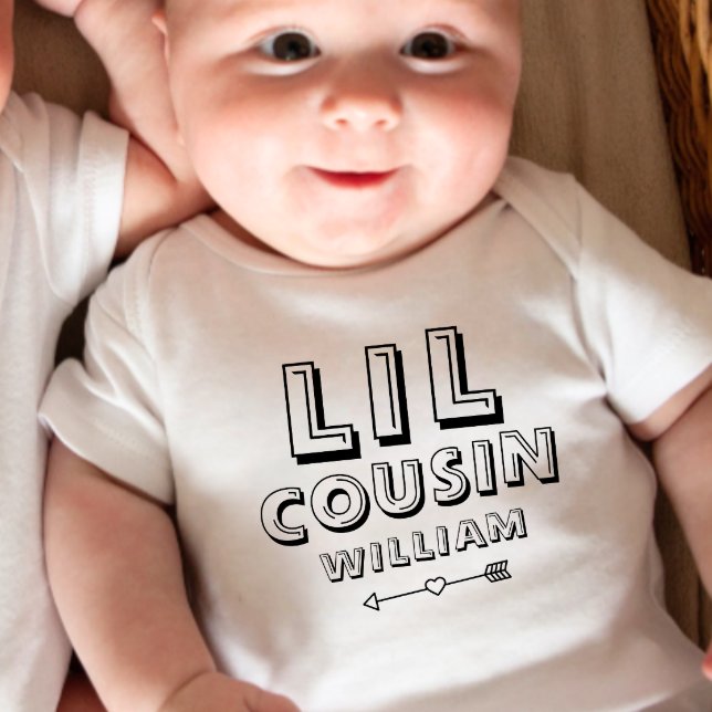 Personalized Matching Little Cousin Baby Bodysuit (Creator Uploaded)