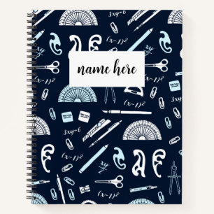 Personalized Math Graph Paper Notebook