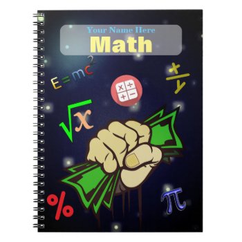 Personalized Math Notebook by iambandc_art at Zazzle