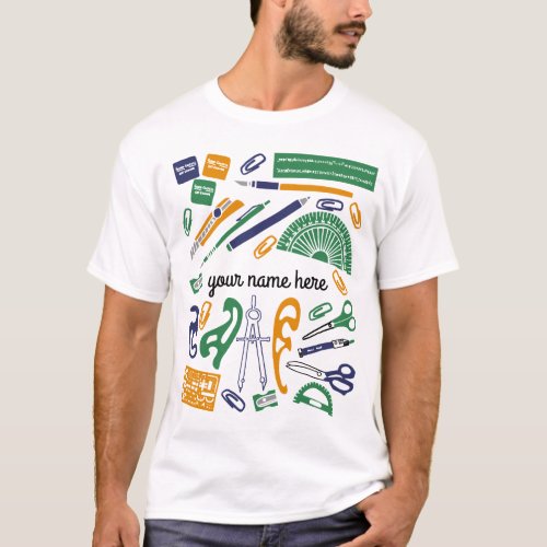 Personalized Math Teacher T_shirt