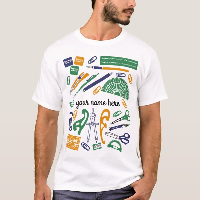 Personalized Math Teacher T-shirt (Front)