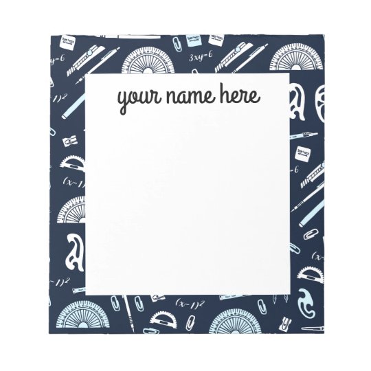 Personalized Mathematics Notepad