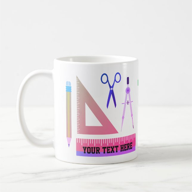 Personalized Maths Teacher Gift Mug (Left)
