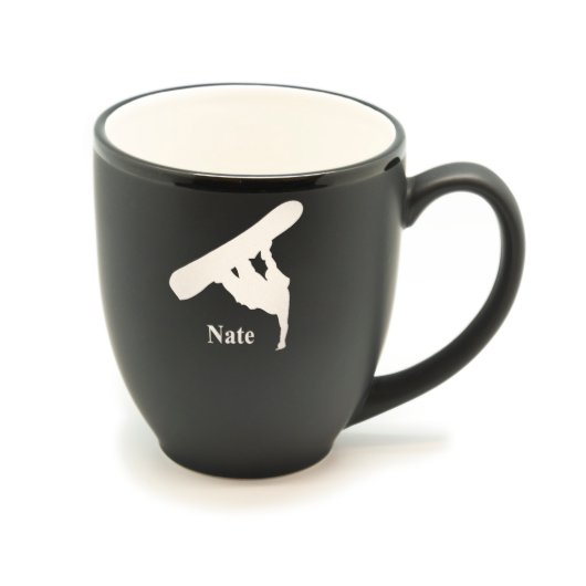 Personalized Matte Black/Color Hilo Mug #16 (Front)