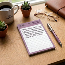 Personalized Mauve Checklist